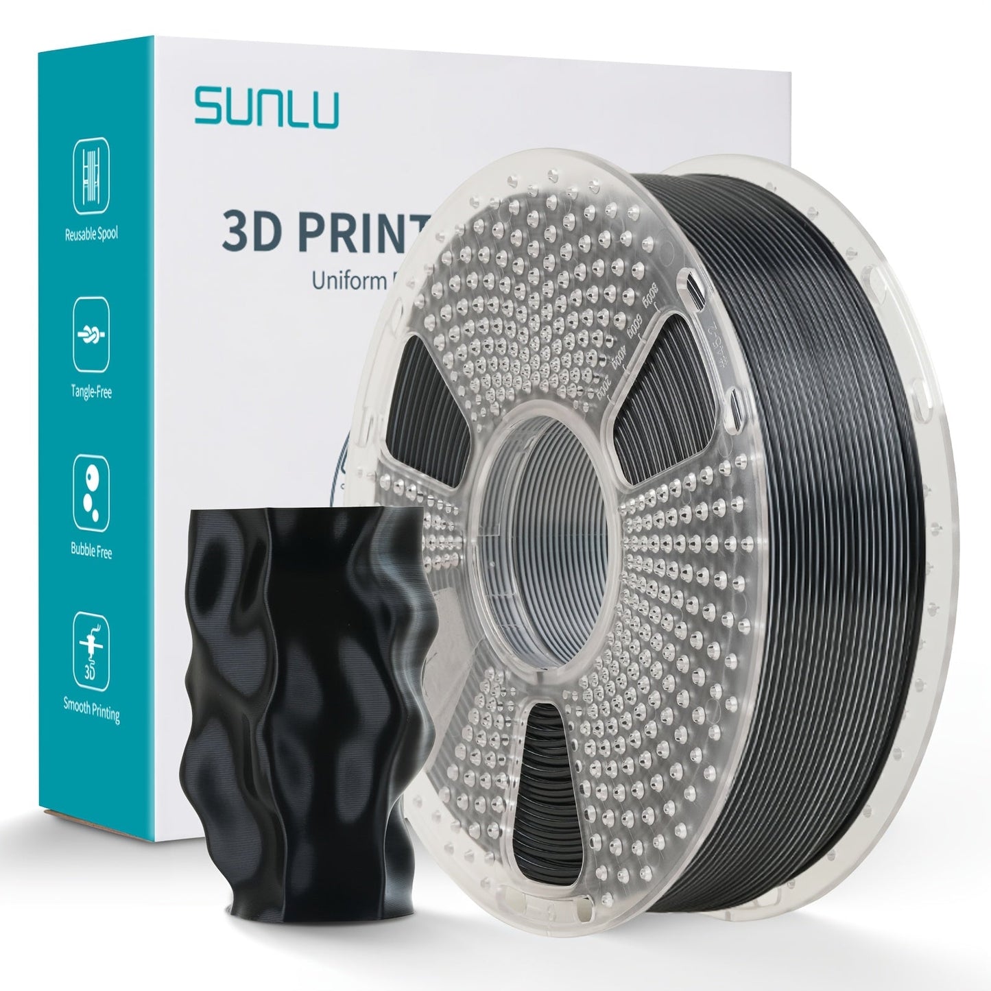 Dual Color Silk PLA Plus Filament 1.75mm 1kg – Shiny Gradient Texture High Toughness Low Shrinkage ±0.02mm 3D Printing Filament 2.2lb | Smooth Surface PLA+ for FDM 3D Printers Decorative Prints Gifts