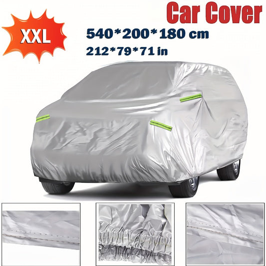 SUV Car Cover XXL Outdoor UV Sun Dust Protection – Fits Jeep Grand Cherokee & Large SUVs, 540x200x180cm All-Weather Waterproof Scratch-Resistant Vehicle Cover