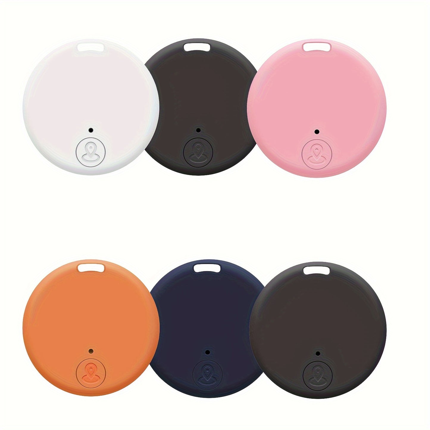 Bluetooth Key Finder Anti-Loss Tracker 6-Pack – Smart Wireless Locator for Car Wallet Bag Luggage Pets Kids – White / Mixed Colors / Black & White Combo