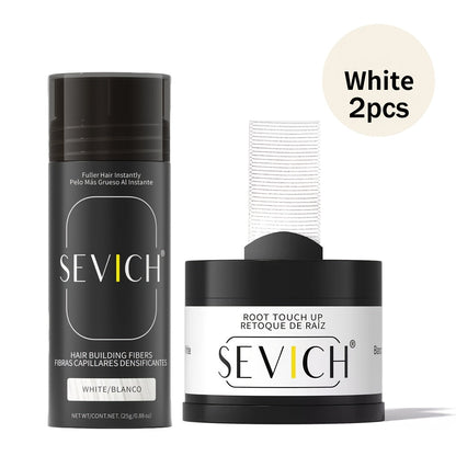 Thinning Hair Root Coverage Powder with Brush, Instant Hairline Concealer Natural Shadow Effect