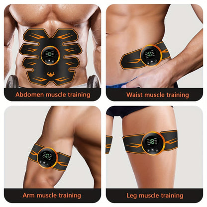 Fitness Equipment EMS Abdominal Pad Set with Digital Controllers and Blue or Orange Accent Options