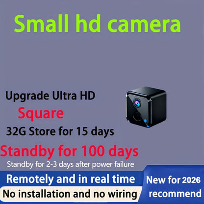 Security Camera Mini 1080P Pan-Tilt Model with Dual-Band WiFi, Infrared Night Vision and 7, 10 or 20-Day Standby Options