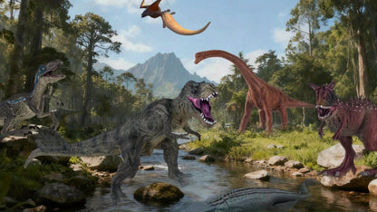 Jumbo Dinosaur Toys Set of 6 – Realistic Large Dinosaur Figures for Kids, Dino World Playset for Boys & Girls Ages 3+, Birthday & Christmas Gift