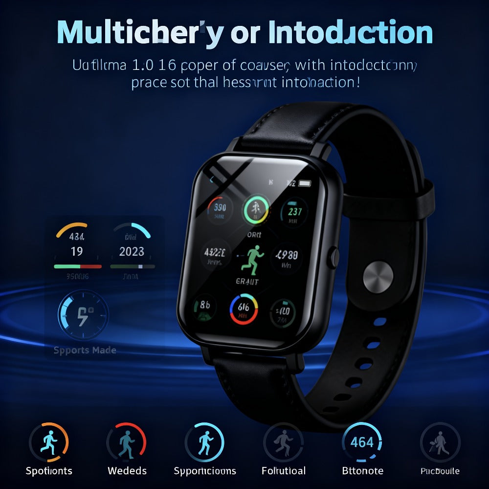 Smartwatch and Glasses 2-Piece Bundle with 1.83 Inch Touchscreen and Wireless Calling Set Options