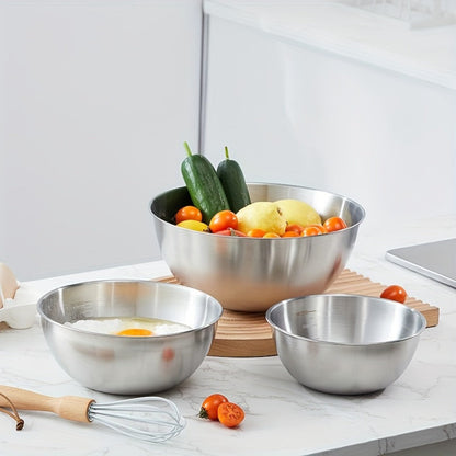3-Piece Mixing Bowl Set with Small, Medium and Large Nested Bowls and Source-Marked Dimensions