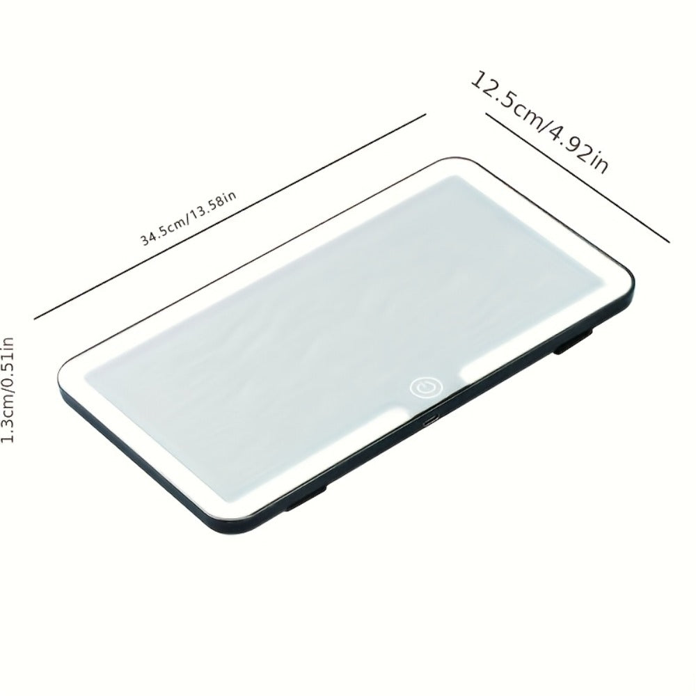 LED Car Vanity Mirror with Lights for Sun Visor, for Daily Driving, Commuting and Road Trips