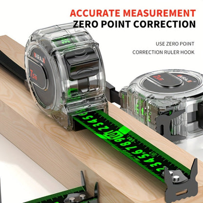 Fluorescent Metric Tape Measure with Wide Blade in 5, 7 or 10-Meter Length and 19 or 25 mm Width