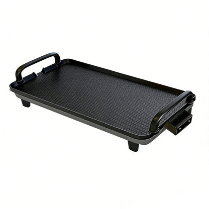 Rectangular Electric Griddle in 15.35 x 8.66 or 22.83 x 10.24 Inches with End Handles and Drip Area