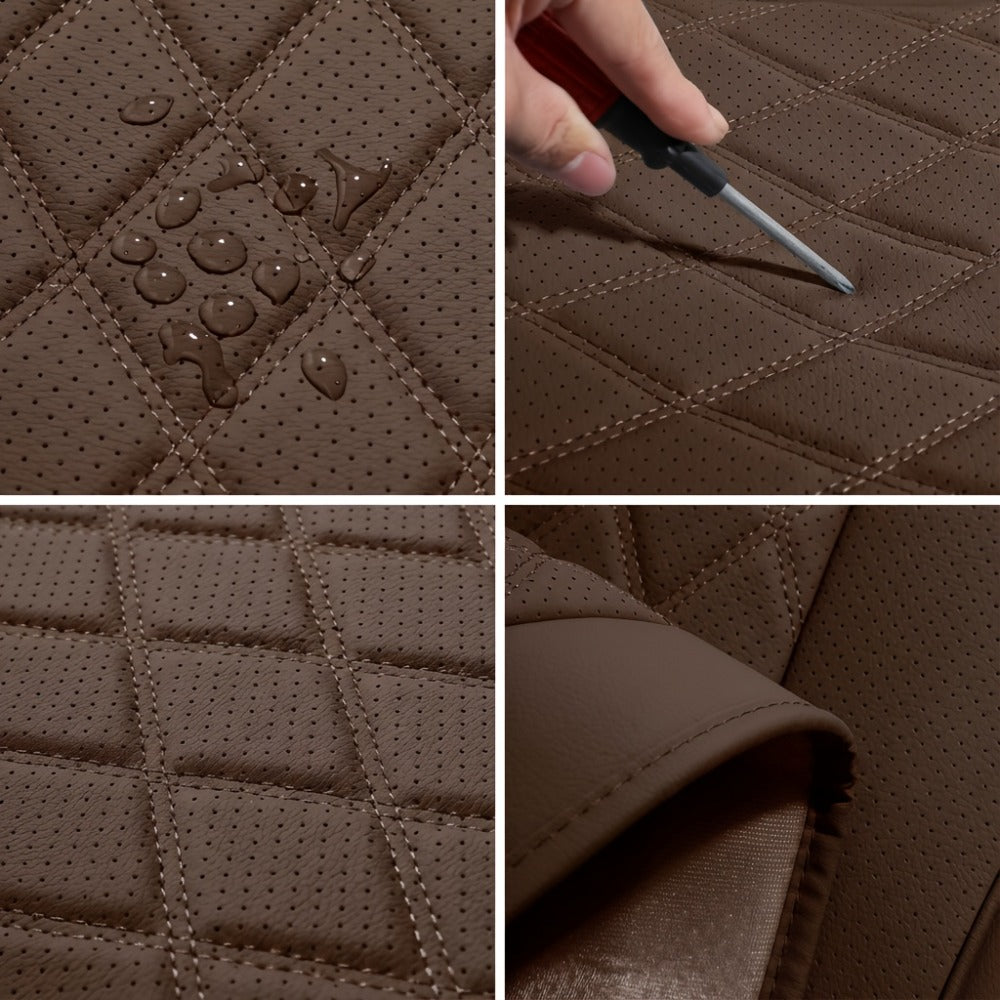 Car Seat Covers Front Pair with Full-Surround High-Back Design and Fifteen Color or Pattern Options