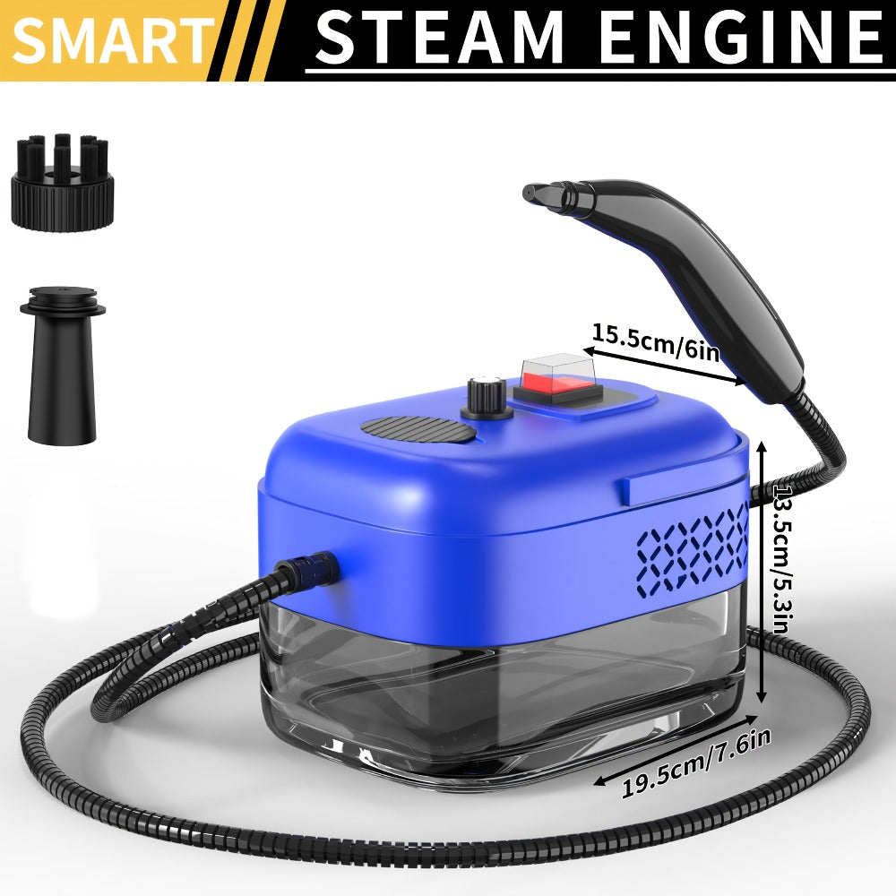 Steam Cleaner by GAKOZ, Canister Kit with Handheld Wand, Flexible Hose, Brush Heads and Glass Scraper Options