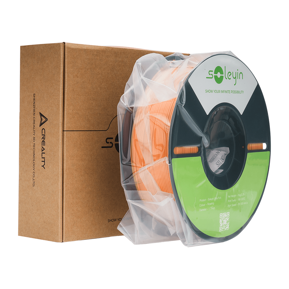 3D Printer Filament Soeyin PLA 1.75mm 1kg Open-Rim Spool in Almond Purple, Strawberry Milk or Grey