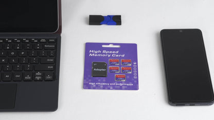 10-Pack SD Card with Adapters Bulk Set, Flash Memory Cards 128MB 256MB 512MB High-Speed Compatible with Camera Phone Tablet Laptop PC Car Stereo Game Console – Reliable Multi-Device Storage Solution