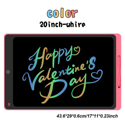 Large LCD Drawing Tablet for Kids 16 & 20 Inch – Colorful Erasable Electronic Doodle Board Reusable Writing Pad | Educational Art Toy Birthday Christmas Gift | Blue Pink Black