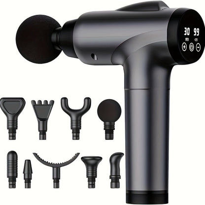 Handheld Massage Gun Collection with X6, M68-7 and X7 Model Labels in Black or Grey Finishes