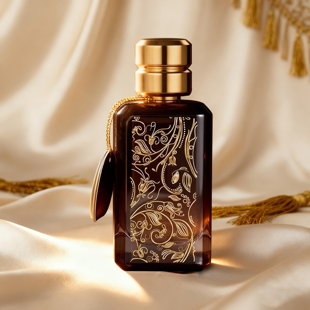 Agarwood Oud Arabic Perfume for Men 3.4 oz Long Lasting Luxury Woody Oriental Cologne - Dubai Middle East Noble Style Islamic Art Bottle - Gift for Him Birthday Anniversary