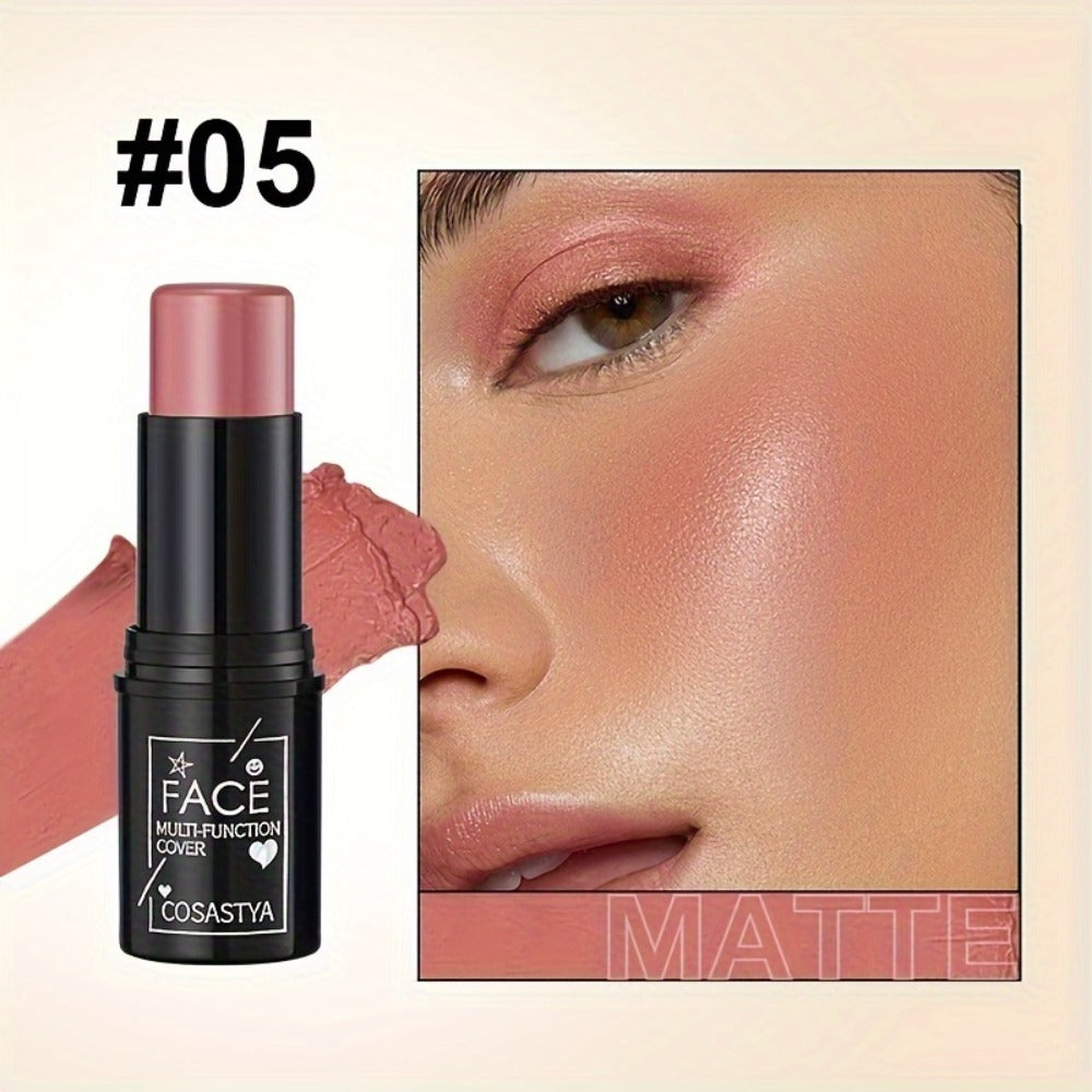 Six-Piece Cream Makeup Stick Set with Visible Pink and Brown Tones in the Exact 6 Pieces Option