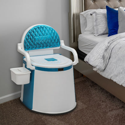 Portable Toilet for RV Camping – Lightweight Porta Potty, 330 LB Capacity, Detachable Inner Bucket, Doubles as Chair, for Boat, Van, Hiking & Outdoor Use