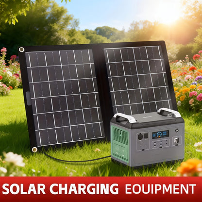 30W Foldable Solar Charging Panel - 2-in-1 Portable Design, USB Port, Fast Charge for Smartphones, Tablets & Action Cameras, Lightweight for Camping, Hiking & Travel