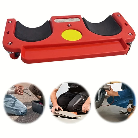 Rolling Knee Pad Platform with Wheels – ABS Cushioned Kneeling Pad, Built-In Tool Tray, Multi-Function Roller for Car Repairs, Flooring, Carpentry & Machine Work