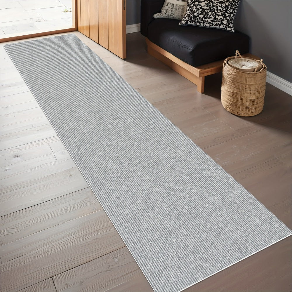 Non-Slip Runner Rug for Hallway Kitchen Stairs - Thick 4mm Long Roll Rug 23.22" Wide, Machine Washable, Multiple Sizes & Colors
