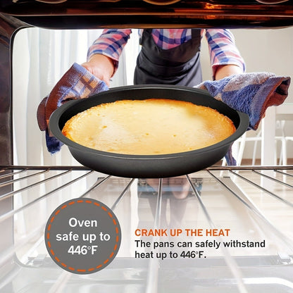 Nonstick Bakeware Set with Cooling Rack Cookie Sheet Cake Pans Loaf Muffin Pizza Pan Baking Pans Set for Kitchen 6 14 15 Piece