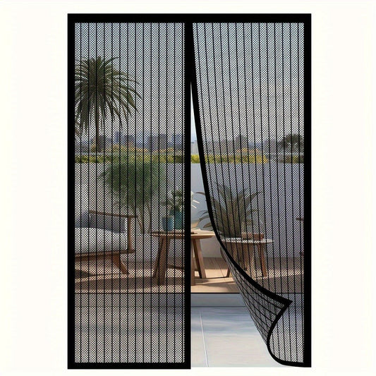 Magnetic Screen Door – Heavy Duty Retractable Mesh Door Curtain, Pet-Friendly & Insect Proof, Auto-Close Magnetic Closure for Patio, Front Door & Sliding Doors, Easy Install, 39x82 Inch
