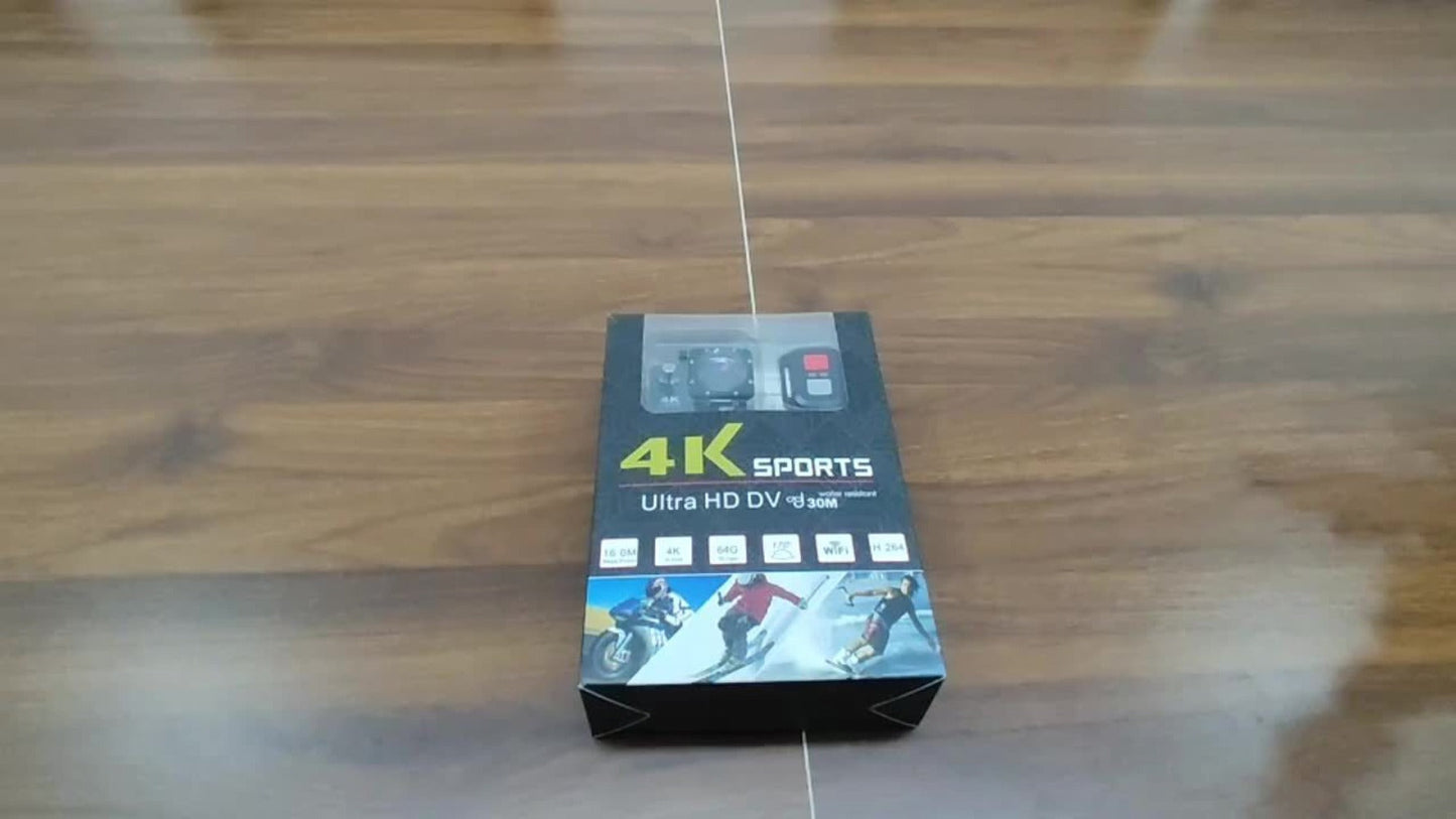 Sports Action Camera with 32GB Card, Helmet Mount Kit, 2-Inch Screen, WiFi and Remote-Control Accessories