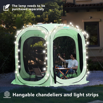 Gazebo Screen House 6x6ft Pop Up Canopy Mosquito Netting Backyard