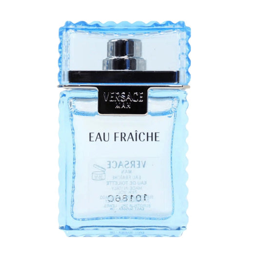 Versace Eau Fraiche EDT 5ml Mini Travel Spray Men's Fresh Aquatic Cologne Portable Atomizer Sample Size Gift for Him Lemon Bergamot