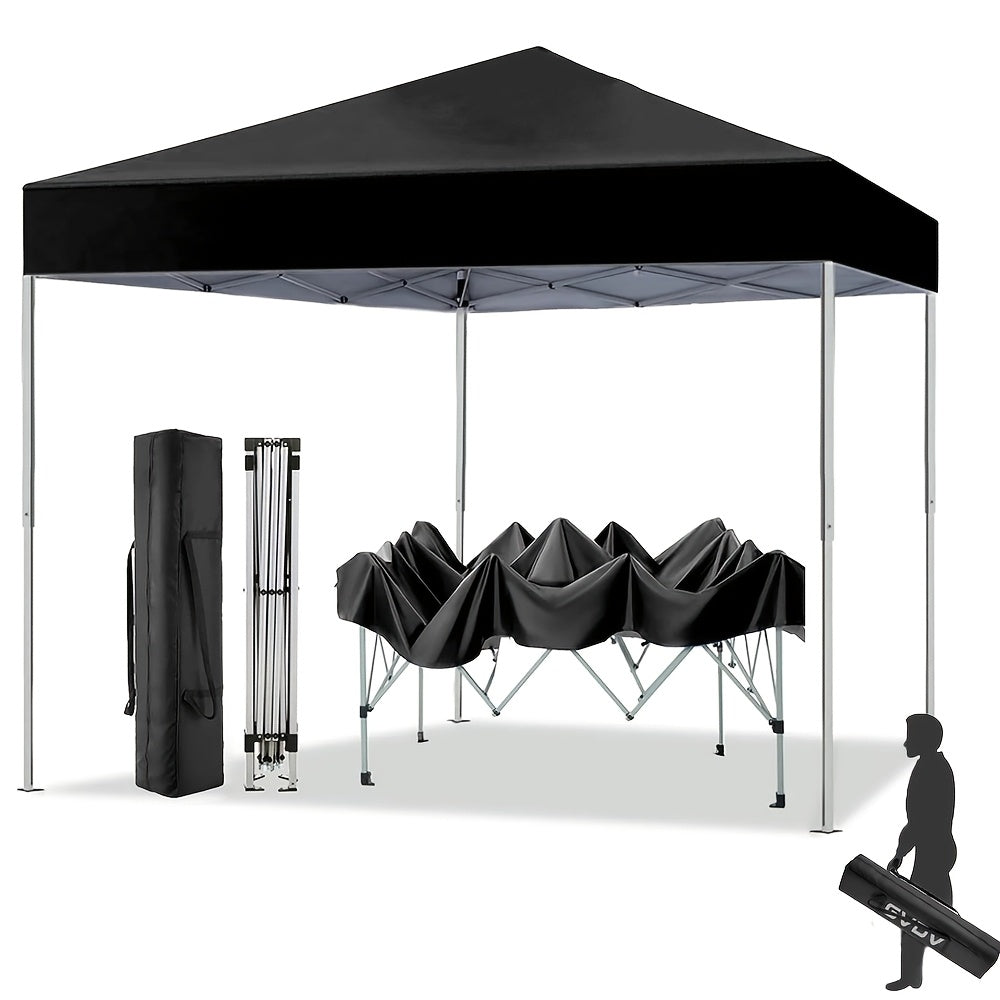 Straight-Leg 10x10ft Pop-Up Canopy Tent with 420D Oxford Top, Three Heights and Eight Colors