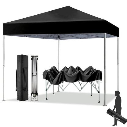Straight-Leg 10x10ft Pop-Up Canopy Tent with 420D Oxford Top, Three Heights and Eight Colors