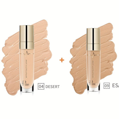 Two-Piece Under-Eye Concealer Set with Liquid Stick Applicators for Buildable Everyday Face Makeup