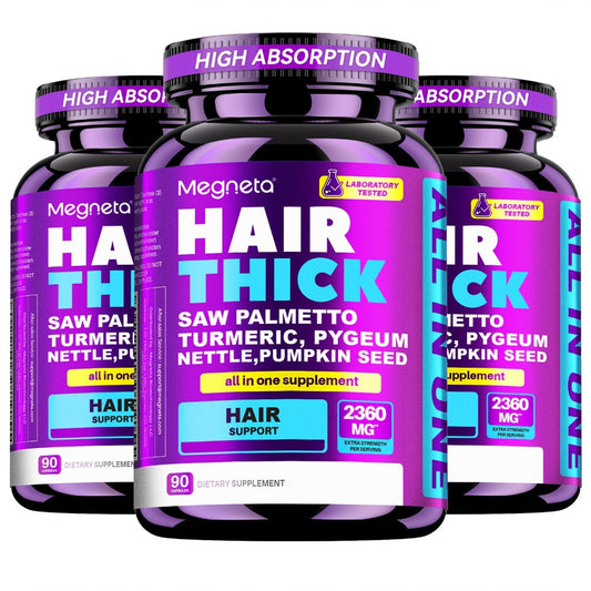 Biotin Hair Growth Supplement 90 Capsules for Thicker Fuller Hair with Collagen Peptide Saw Palmetto Vitamin C D3 E Hyaluronic Acid Amino Acids for Women