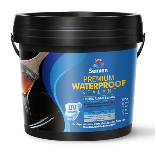 Liquid Rubber Waterproof Sealant 32oz – UV-Resistant Elastic Coating for Roof, RV, Boat, Concrete & Masonry, All-Weather Crack Filler, Indoor & Outdoor Use