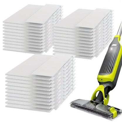 VACMOP-Style White Disposable Replacement Pads in 10-, 20-, 30- or 40-Pack Checkout Options