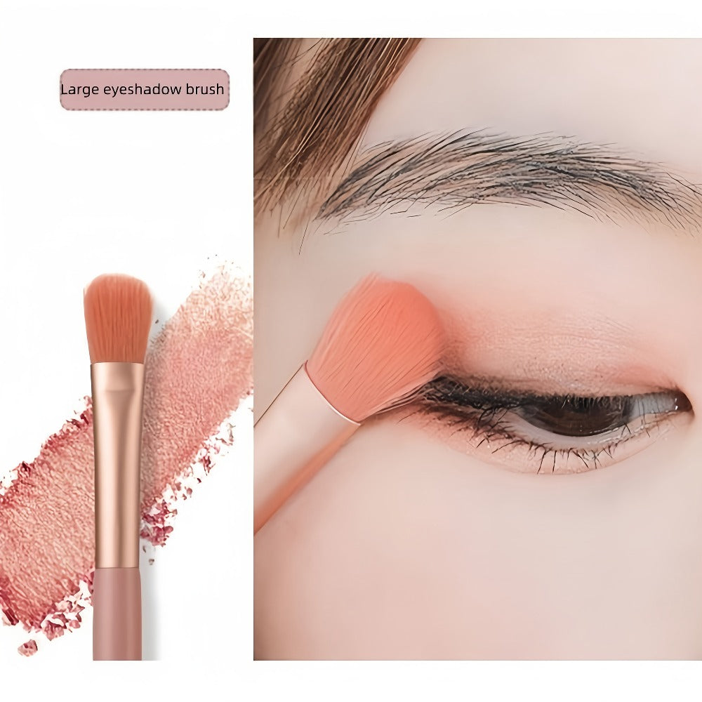 Makeup Brush Set, 16pcs Complete Face Brush Kit Blush Powder Eyeshadow Contour Brow & Lip Brushes