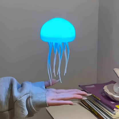 Jellyfish Night Light USB LED Table Lamp - Touch Control Gradient Color Changing Fantasy Desk Light for Bedroom Kids Room Party Decor Aesthetic Room Decoration