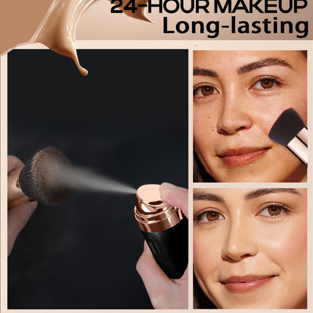 IMEASY 70ml Air-Spray Liquid Foundation and Flat-Top Brush Set in Shade Codes 01, 02 or 03