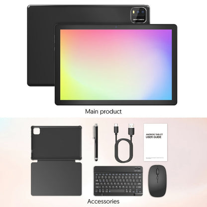 Android Tablet 10-Inch 2-in-1 with Android 15, 6000mAh Battery and Keyboard or Case Configurations