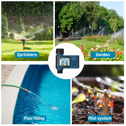 Garden Irrigation Timer Automatic Watering Controller for Lawn Farm Drip System