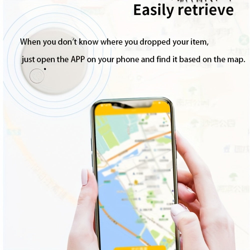 Solar Mini Key Finder Smart Tracker Anti-Lost Alarm Device – Portable Location Tracker for Keys Phone Wallet Luggage Pets – 3-Pack / 5-Pack / 10-Pack