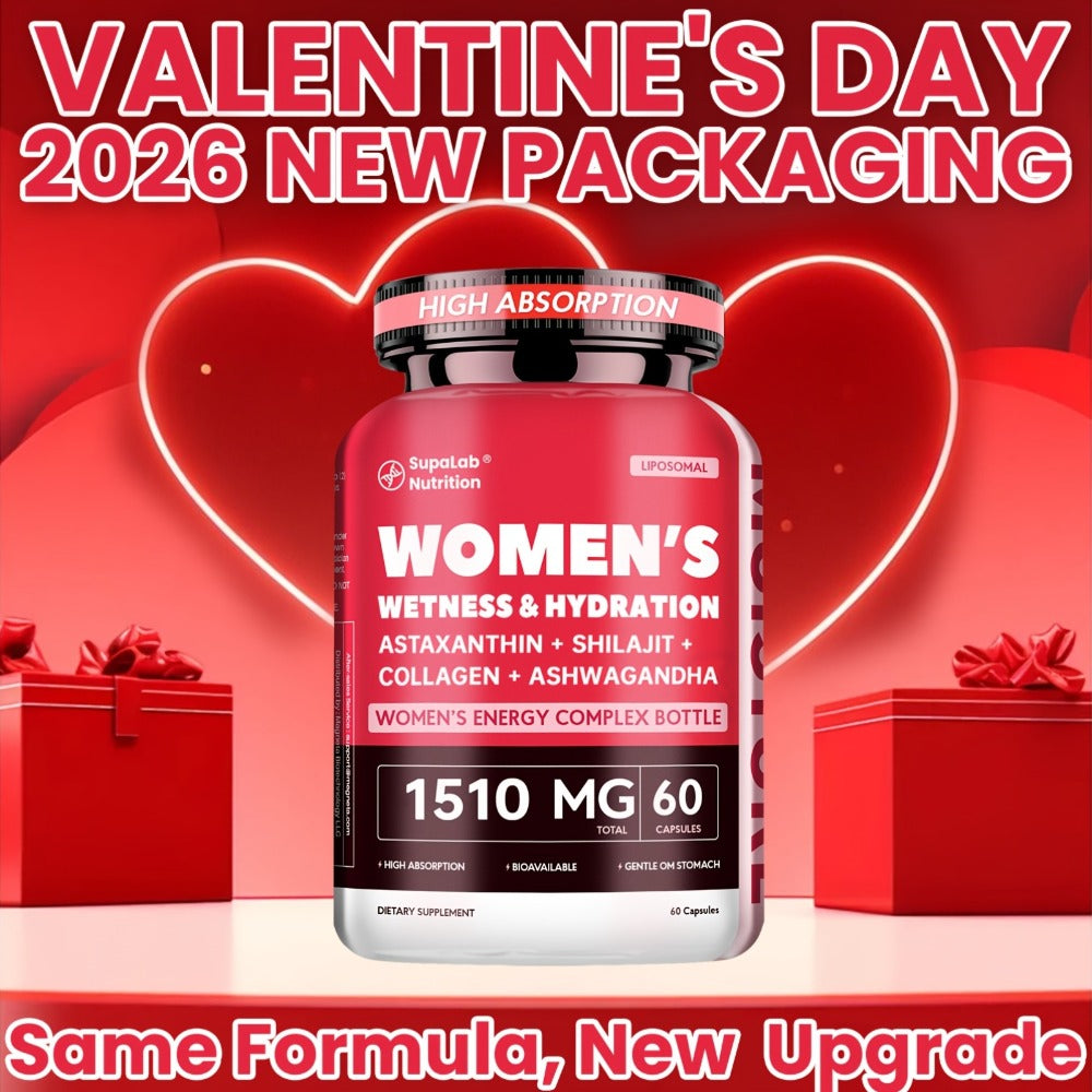 Women's Herbal Capsule Supplement with Five Named Botanicals in One-, Two- or Three-Bottle Packs
