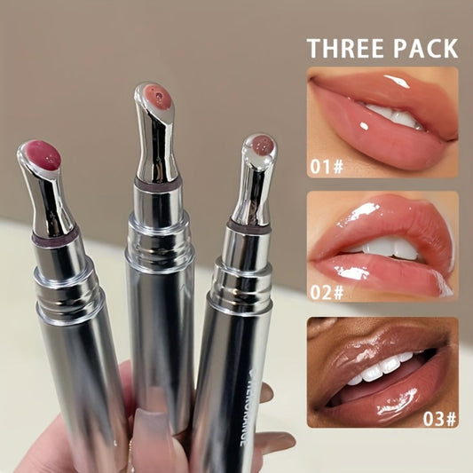 Tinted Lip Gloss Set 6pcs Plumping Vibrant Shine — Hydrating Non-Drying Glossy Lip Balm for All Seasons, Festival Party Makeup, Women & Teen Beauty Gift