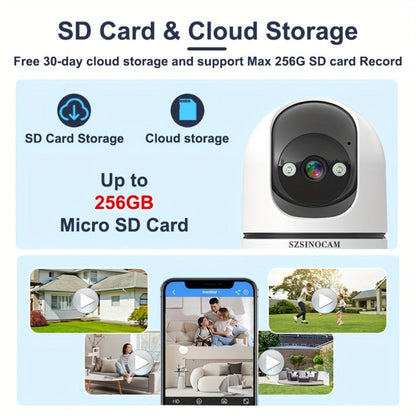 Security Camera 4K Dual-Lens Model with 2160P Video, Dual-Band WiFi, Color Night Vision and Tamper Detection