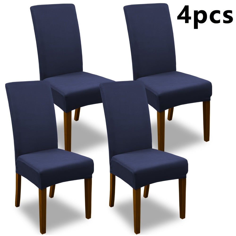 Chair Cover Set of 4 or 6 Stretch Jacquard Dining Slipcovers in Nine Available Color Choices