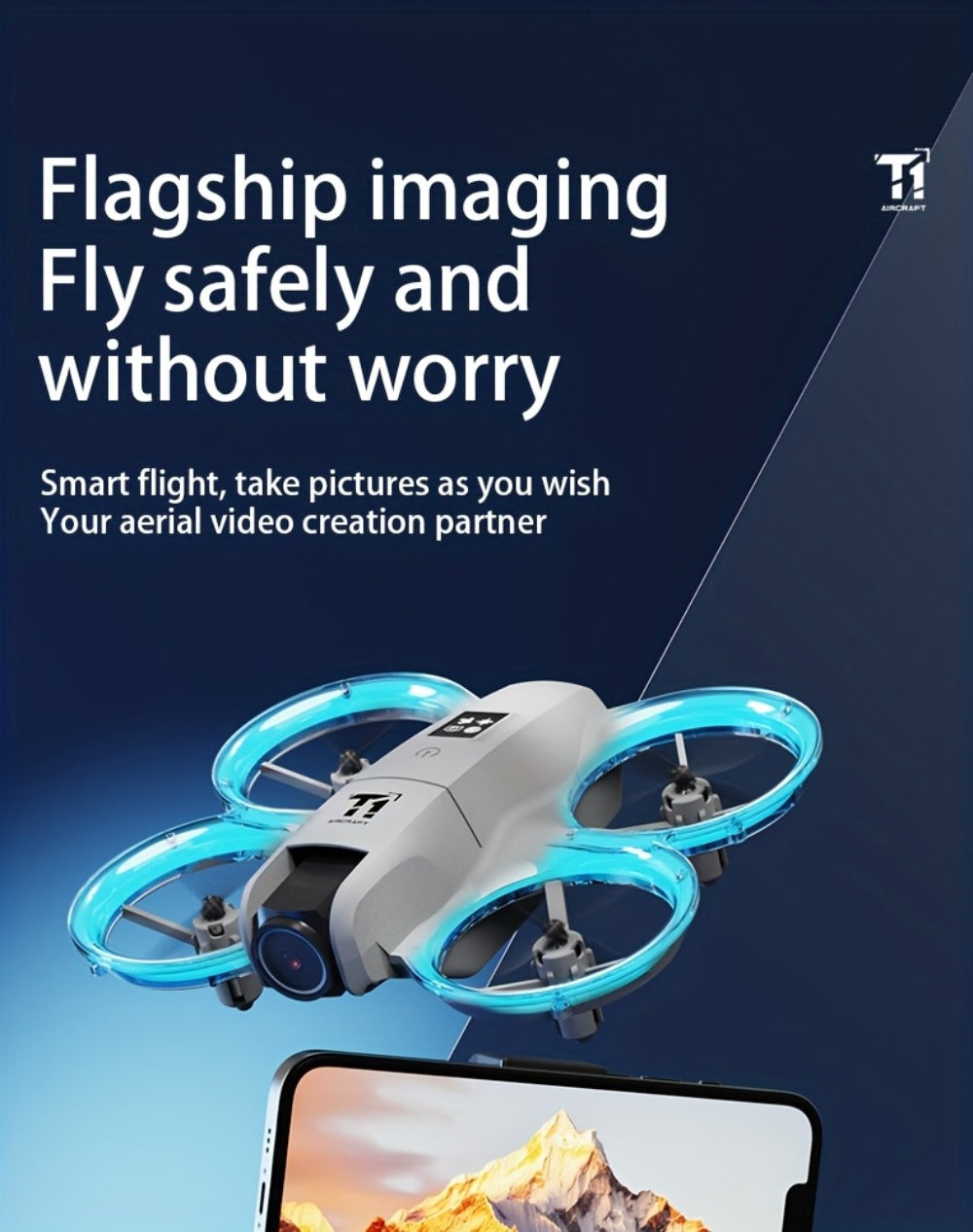 4K RC Airplane Auto Hover Dual Batteries Optical Flow WiFi FPV Camera One-Key Return Roll Anti-Shock Anti-Collision | Remote Control Plane for Kids Adults Beginners | Birthday Christmas Gift