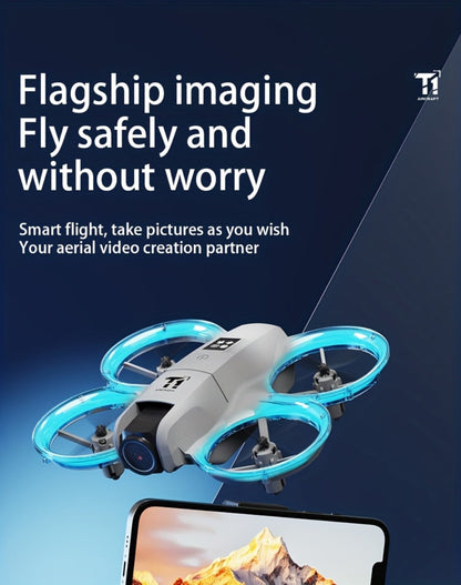 4K RC Airplane Auto Hover Dual Batteries Optical Flow WiFi FPV Camera One-Key Return Roll Anti-Shock Anti-Collision | Remote Control Plane for Kids Adults Beginners | Birthday Christmas Gift