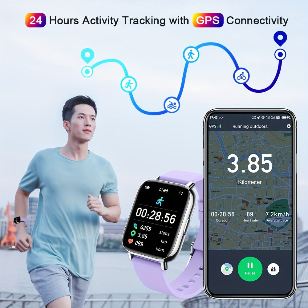 Smartwatch 1.69 Inch Big Screen Fitness Tracker with 100 Sport Modes in Seven Colors for Men and Women