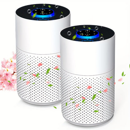 Air Purifier with H13 True HEPA 3-in-1 Filter, Sleep Mode and Single or Two-Unit Color Options