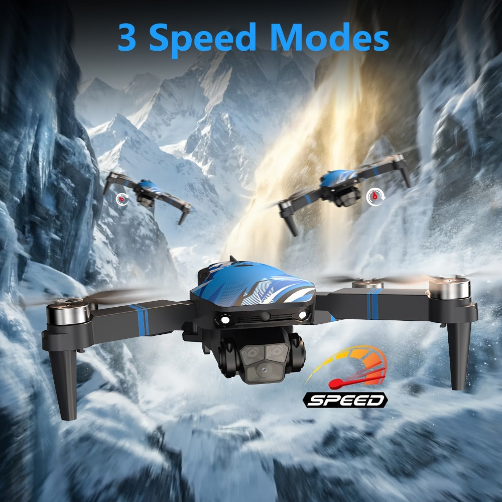 Foldable RC Drone with 2.8-Inch Screen Remote, Dual Cameras and 270-Degree Obstacle Sensor Mode